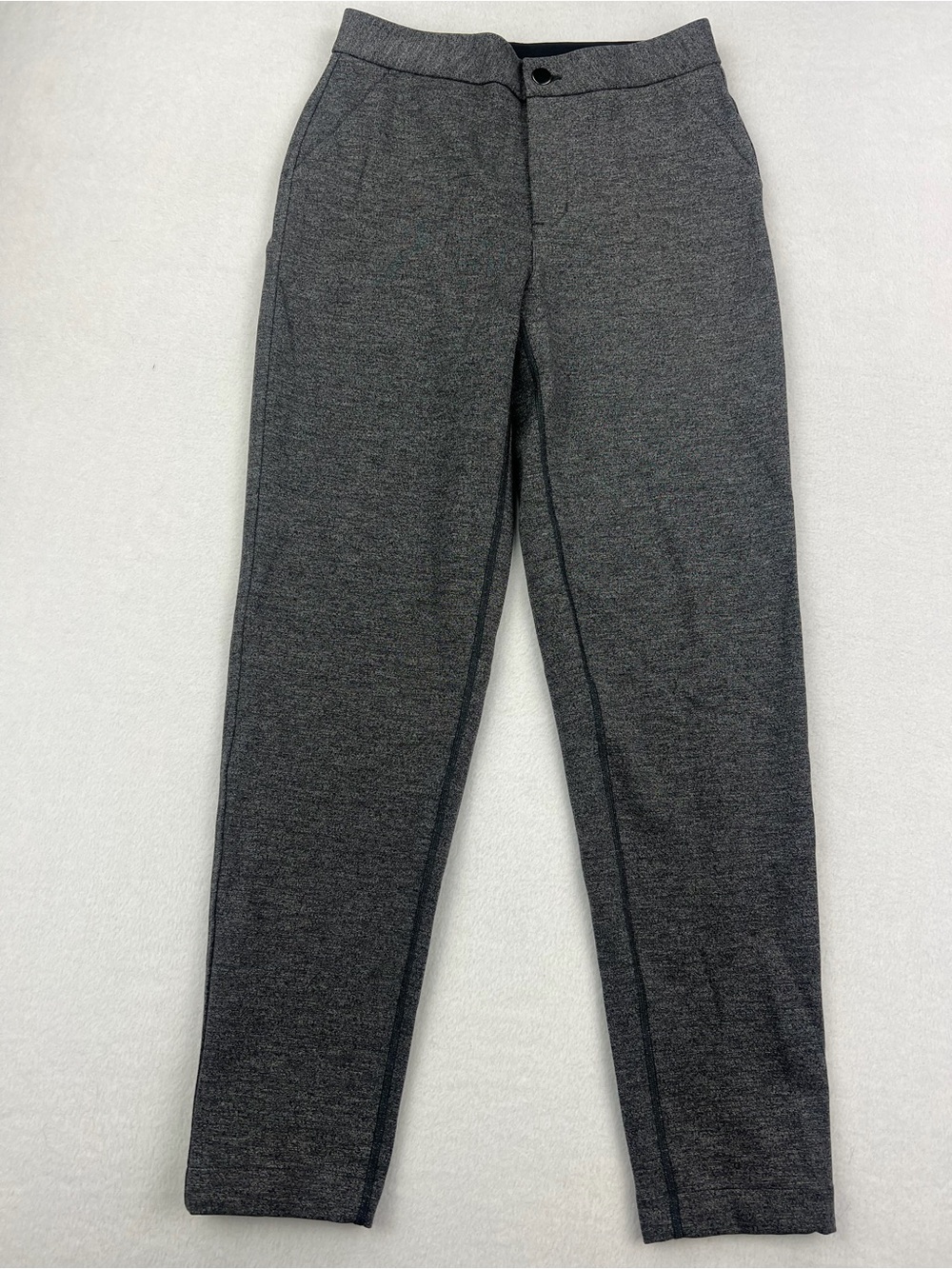 Lululemon Womens City Trek Trouser II Heathered Black Size 4 Perfomance Casual